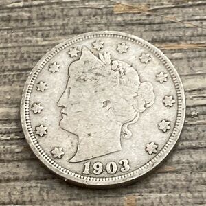 Antique 1903 LIBERTY HEAD V NICKEL